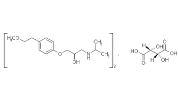 酒石酸美托洛尔结构式