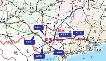 南柳城际铁路是指南宁至柳州城际铁路