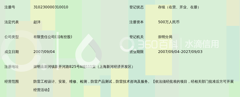 上海华云避雷装置检测工程有限公司_360百科