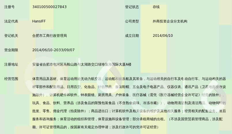 迪卡侬(上海)体育用品有限公司合肥包河分公司