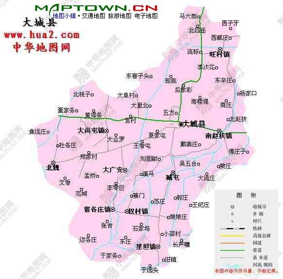大城县地图