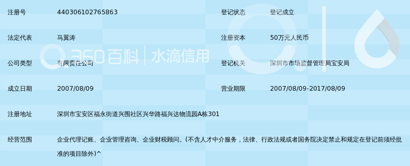 深圳市彪达财税顾问有限公司_360百科