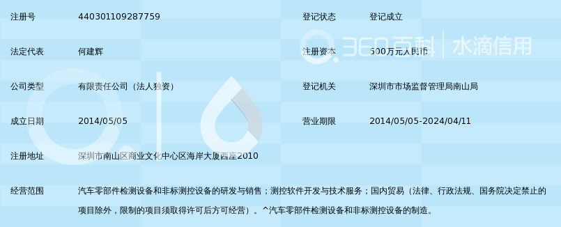 深圳市弗赛特测控技术有限公司_360百科