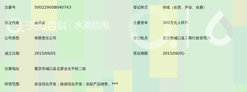 重庆市城口县硒谷乐生态农业综合开发有限公司