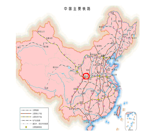 陈仓大道,公园路,渭滨大道以及310国道,西宝高速等城市主要干道或者