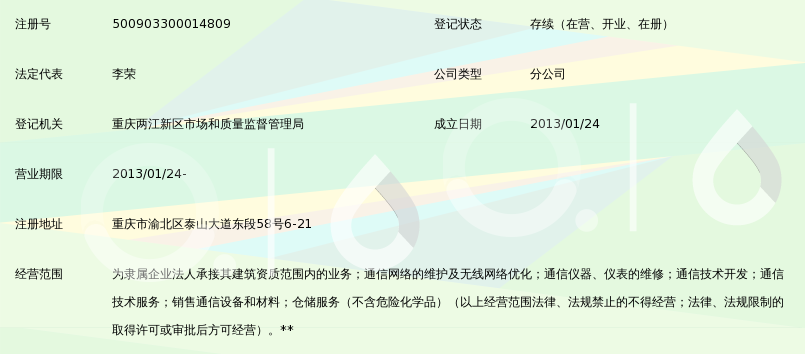 中时讯通信建设有限公司重庆分公司_360百科