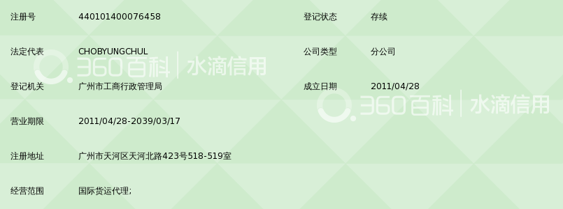 希杰大通物流(深圳)有限公司广州分公司_360百