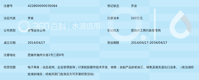 恩施州硒合电子商务有限公司_360百科
