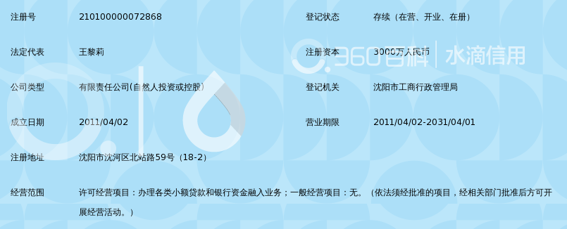 沈阳金融商贸开发区汇鑫小额贷款有限公司_3