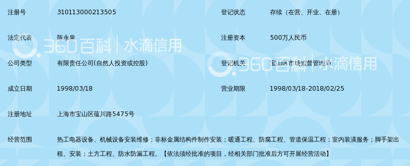 上海永泉机电设备检修有限公司_360百科