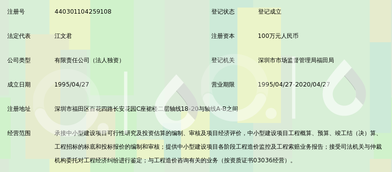 深圳市长城工程造价咨询服务有限公司_360百