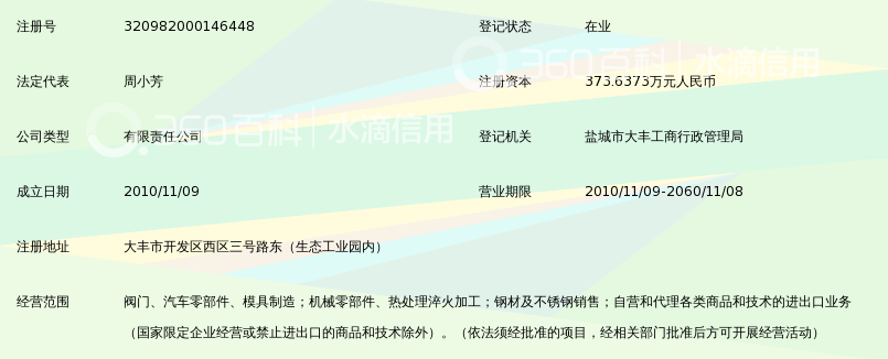 大丰市苏伟精锻有限公司_360百科