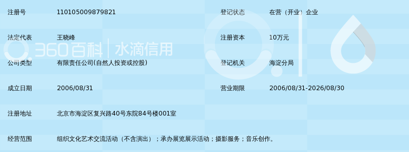 北京中视晨光文化传媒有限公司_360百科