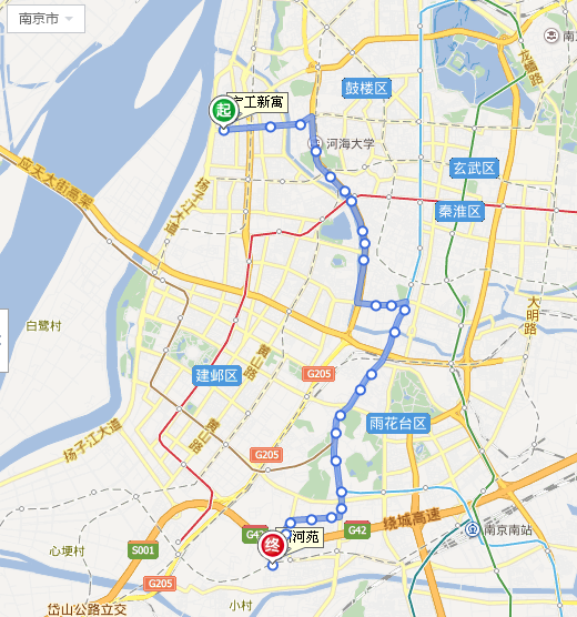 庐阳区寿春路到合肥南站如何乘公交车-如何坐