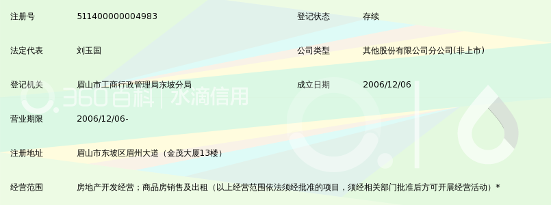 领地房地产集团股份有限公司眉山分公司_360